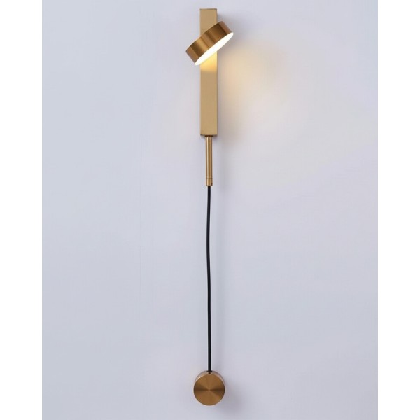 Бра, настінний світильник Kloodi WA-CLOCK 210 5W 3K GD IP20 золотий - фото №1