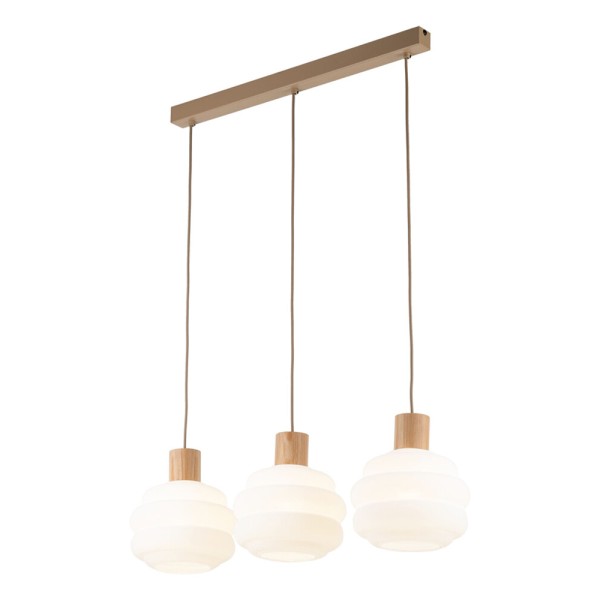 Подвесной светильник, люстра TK Lighting 11091 Melia E27 3x15W IP20 бежевый - фото №4