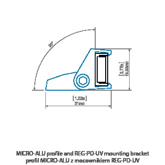 LED-профіль KLUS MICRO-ALU black, 1 метр - фото №8