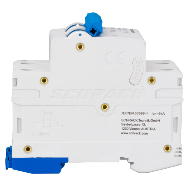 Автоматичний вимикач Schrack AM617620 6кА 20А 1P+N C - фото №4