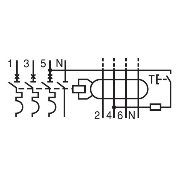АВДС Schrack AK667825 6кА 25А 30мА 3P+N х-ка C Тип A - фото №9