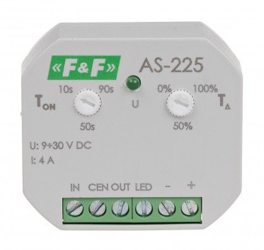 Сходове реле F&F AS-225 9-30В DC 4А - фото №2