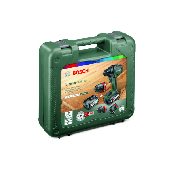 Акумуляторний шуруповерт-дриль Bosch AdvancedDrill 18В 2х25Ач із ЗУ (06039B5003) - фото №2