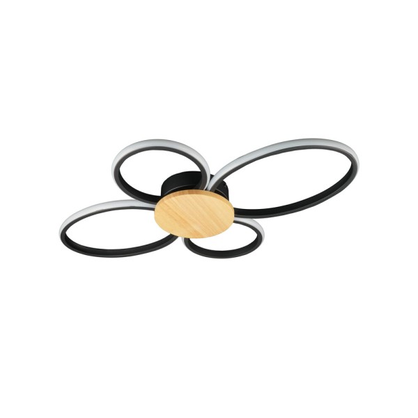 Люстра Goldlux 334350 Sabina LED 1x38W 4000K 5200Lm IP20 черная