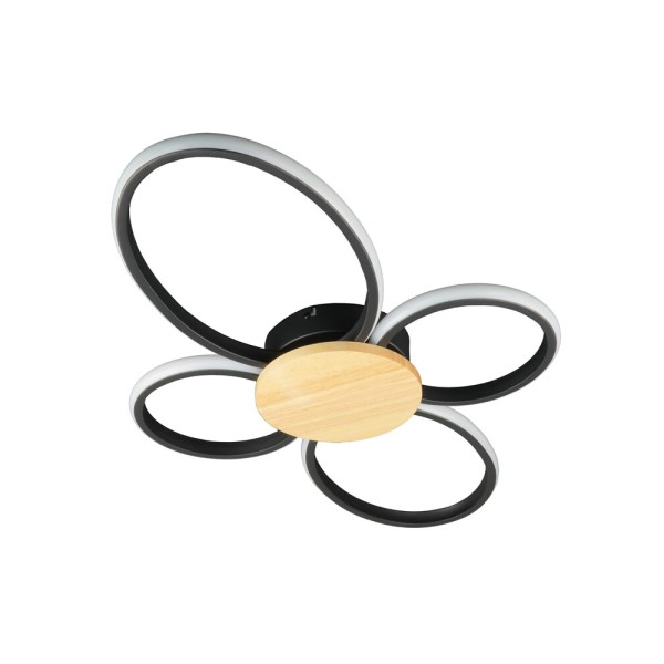 Люстра Goldlux 334350 Sabina LED 1x38W 4000K 5200Lm IP20 черная - фото №3