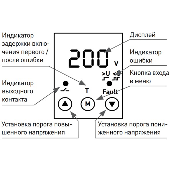 Реле напруги E.Next e.control.v09 - фото №4