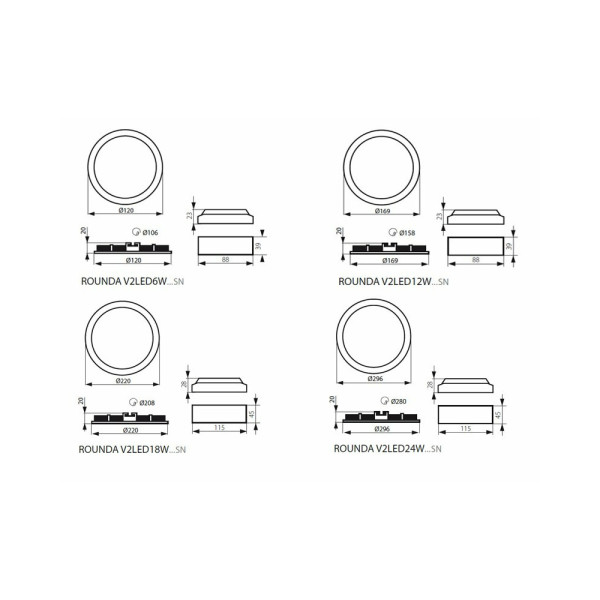 Точечный светильник Kanlux 28932 Rounda - фото №1