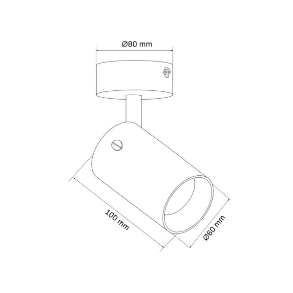 Светильник поворотный, спот Goldlux 328304 Smoky GU10 1x10W IP20 Черный - фото №2