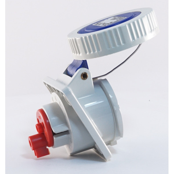 Наклонный силовой разъем WALTHER WL519306 (2P+PE) 16А 230V IP67 - фото №1