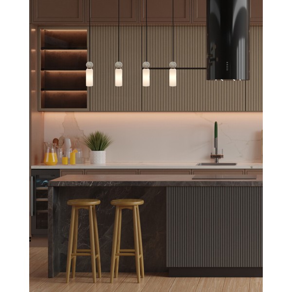 Подвесной светильник, люстра Italux PND-95331-4-BK Santos G9 4x40W IP20 черный - фото №3