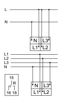 Реле контролю фаз Hager EUD100 1 перекидний контакт - фото №3