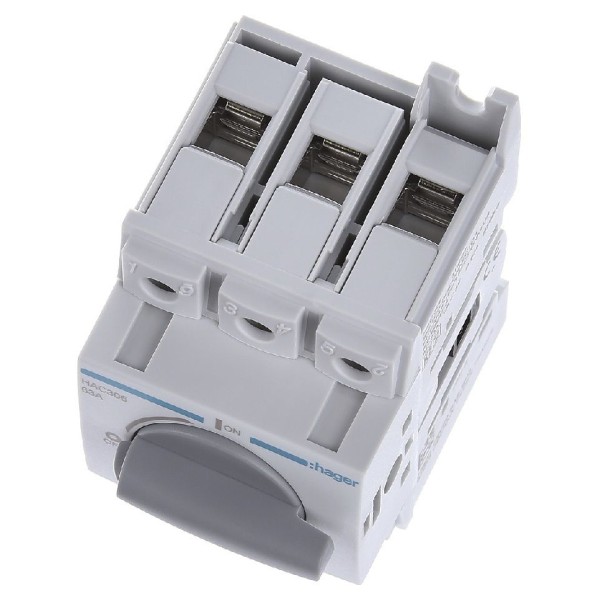 Рубильник Hager HAC306 3P 63А - фото №4