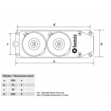 Подвійний роз'єм Bemis BK6-2504-4611 3х25А каучуковий (6.1.96291) - фото №1