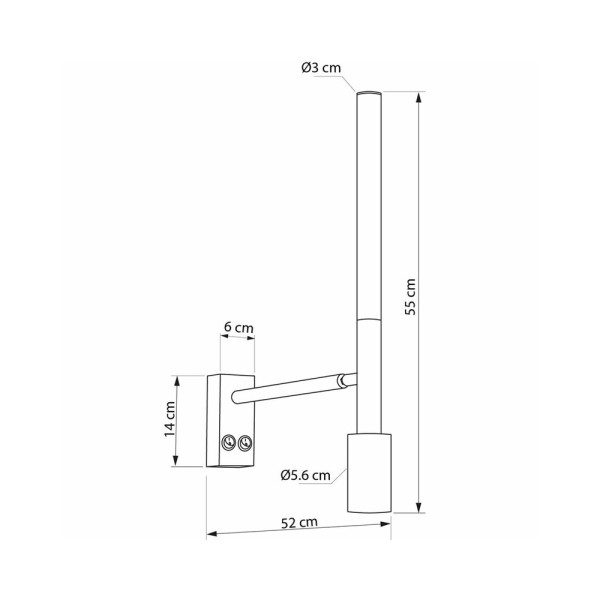 Бра, настенный светильник Imperium Light 589254.05.01.92 Oshi LED 50+5W 4000K IP20 - фото №2