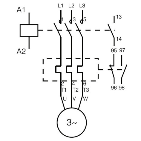 Тепловое реле NOARK Ex9R12 3Р 8A (101368) - фото №2