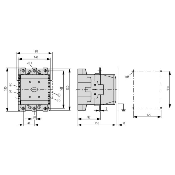 Контактор Eaton Moeller DILM185A/22 (RAC240) - фото №2