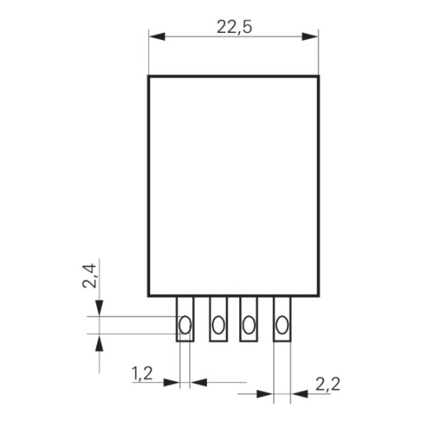 Проміжне реле Schrack PT580T30 230В AC 6А із позолоченими контактами LED - фото №3