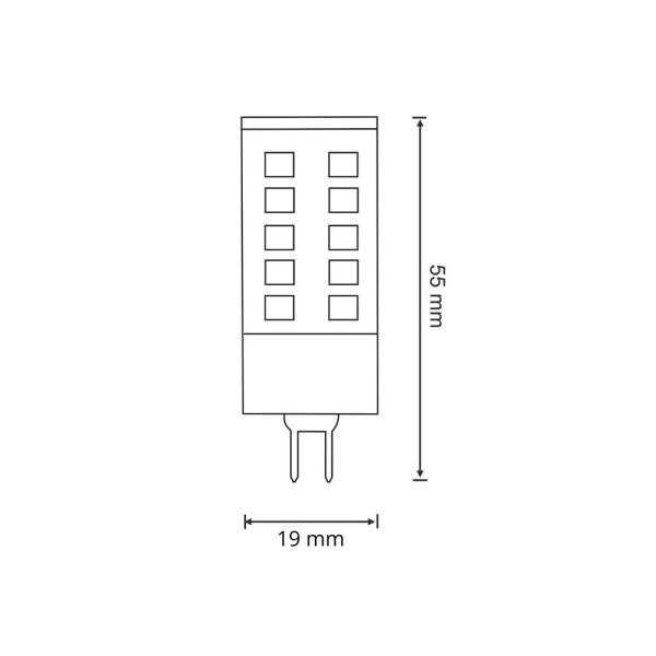 Светодиодная лампочка Goldlux 317483 G9 1x4W 3000K 420Lm IP20 белая - фото №1