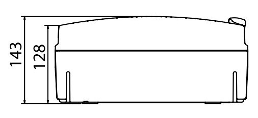 Щит настінний 12 мод. з дверцятами RAL7035 Ram Base, DKC - фото №2