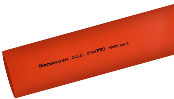 Термоусаджувальна трубка Аско-Укрем PRO Ø 60,0/30,0 червона (A0150040614)