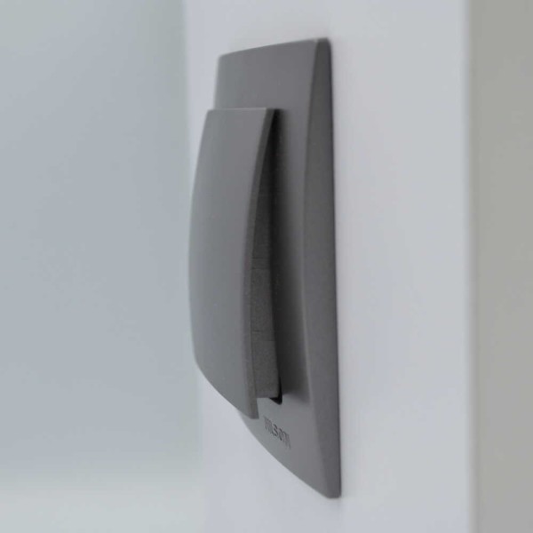 Вимикач Nilson Touran антрацит 1кл ( 24161001 ) - фото №2