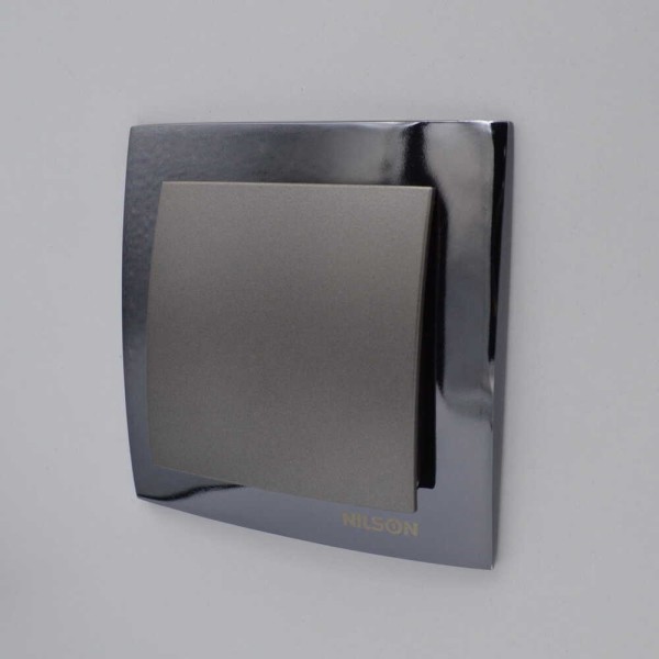 Вимикач Nilson Touran антрацит 1кл ( 24161001 ) - фото №5