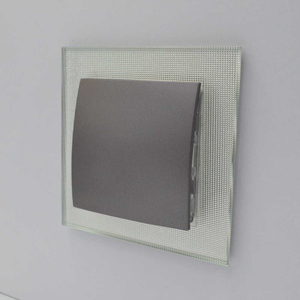 Вимикач Nilson Touran антрацит 1кл ( 24161001 ) - фото №8