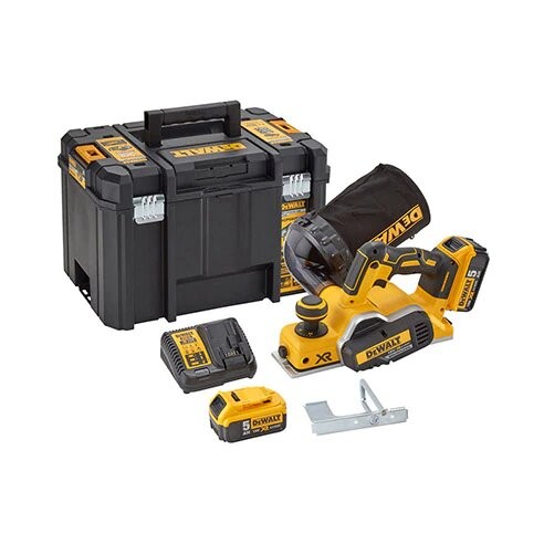 Безщітковий акумуляторний рубанок DeWALT DCP580P2 18В - фото №3