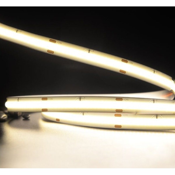 LED стрічка COLORS COB-24V-IP20 10W 1220Lm 3000K 5м (DF10-24V-8mm-V1-WW) - фото №3