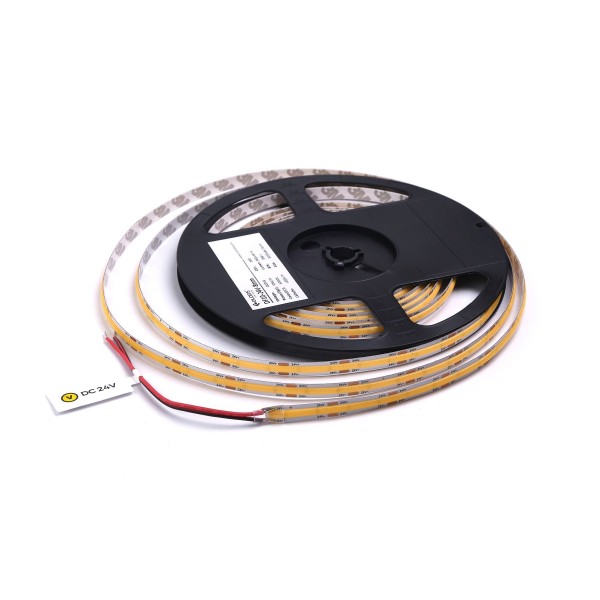 LED стрічка COLORS COB-24V-IP20 10W 1220Lm 3000K 5м (DF10-24V-8mm-V1-WW) - фото №4