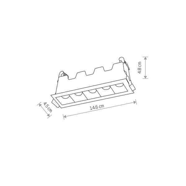 Точечный светильник Nowodvorski 10043 Mini Led 1x10w 4000K 660Lm IP20 Белый - фото №4