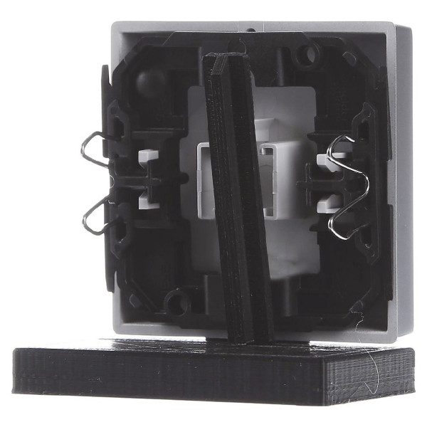 Клавиша выключателя SYSTEM M алюминий Merten, MTN433160 - фото №5