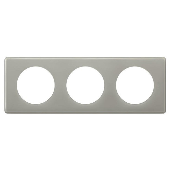 Трехпостовая рамка Legrand Celiane (066603) серый глянец