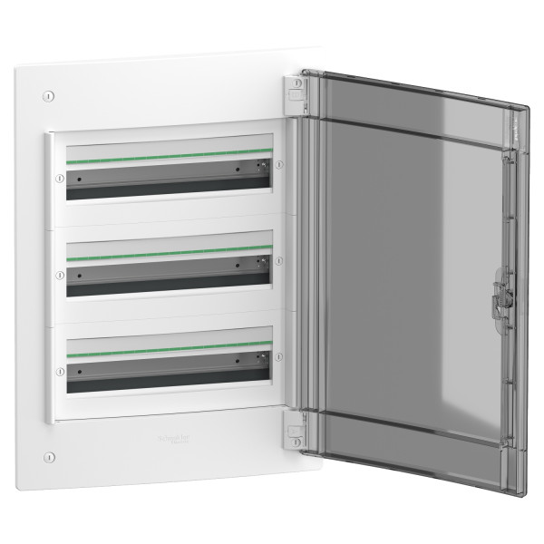 Встраиваемый щит Schneider Electric PrismaSeT XS LVSXP318 3 ряда 54М дымчатые двери - фото №1