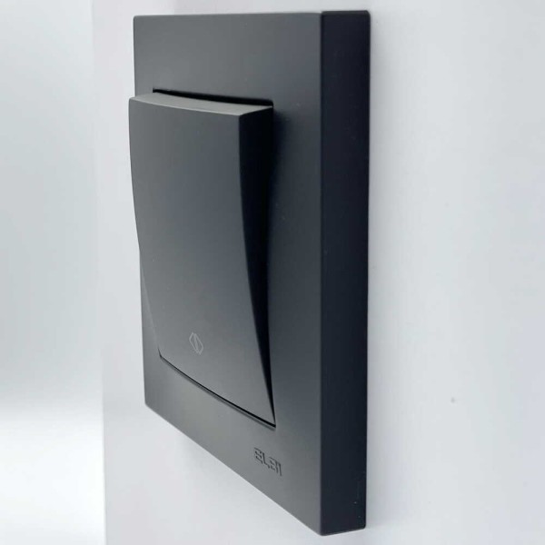 Выключатель ELBI VEGA черный мат 1-кл промежуточный ( 510-014800-214 ) - фото №2