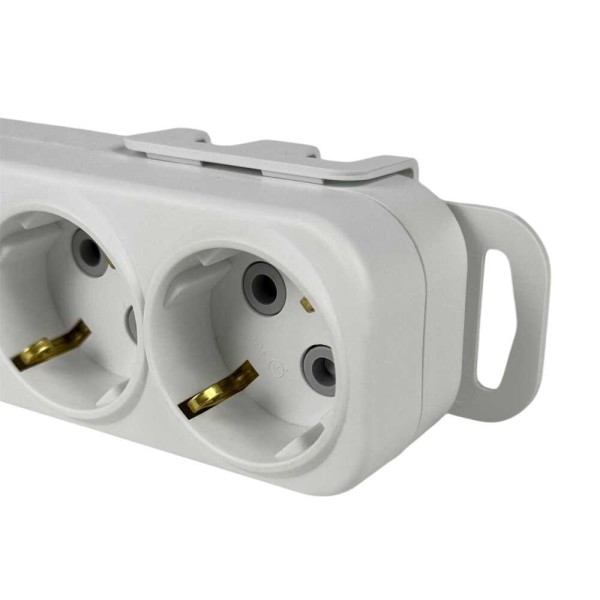 Колодка EL-BI 6-я с заземлением шторки и выключателем Myra ( 527-010200-602 ) - фото №5