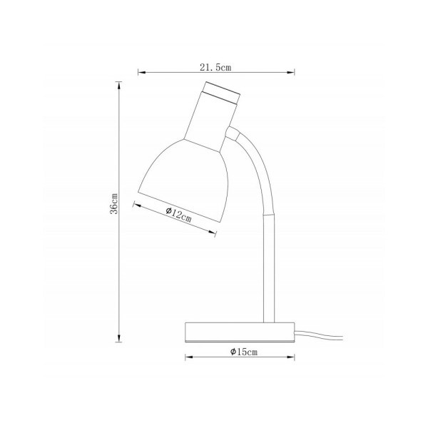 Настільна лампа Italux TB-37263-BG Senza E27 1x5W IP20 Біла - фото №2