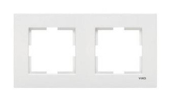 Рамка двойная горизонтальная VIKO Karre белая