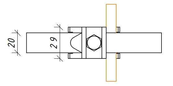 Універсальний хомут Leo Lightman Ø120 Ni/StZn (320133) - фото №4