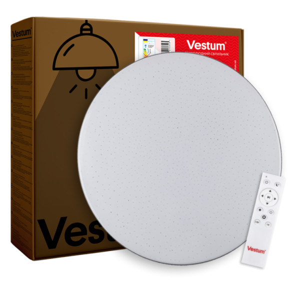 Стельовий світильник Vestum STARLIGHT зоряне небо 60Вт 375x60мм 3000К-6500К