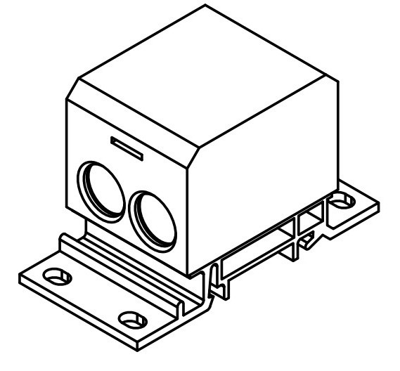 Распределительный блок ETI 001102417 EDBM-6/PE (192А 1x4-70; 2x4-50; 1x4-25) - фото №2