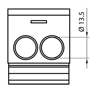 Распределительный блок ETI 001102417 EDBM-6/PE (192А 1x4-70; 2x4-50; 1x4-25) - фото №3