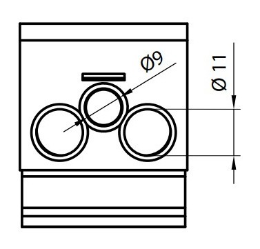 Распределительный блок ETI 001102417 EDBM-6/PE (192А 1x4-70; 2x4-50; 1x4-25) - фото №5