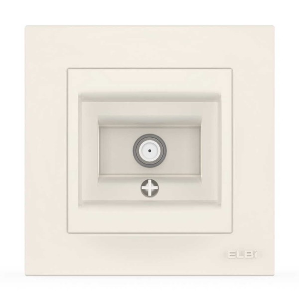 Розетка EL-BI VEGA белая TV-SAT F-разъем ( 510-010200-280 )