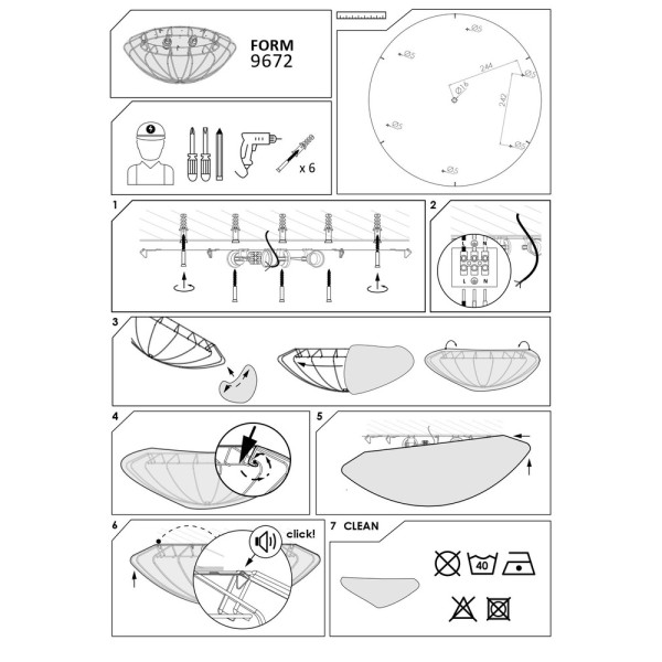 Люстра Nowodvorski 9672 Form L E27 4x25W IP20 біла - фото №2