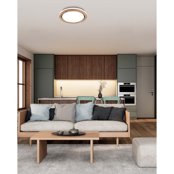 Світильник стельовий Goldlux 331892 Darek LED 1x24W 4000K 2600Lm IP44 бежевий - фото №1