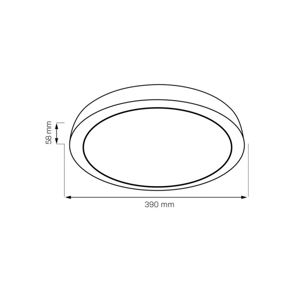 Світильник стельовий Goldlux 331892 Darek LED 1x24W 4000K 2600Lm IP44 бежевий - фото №4