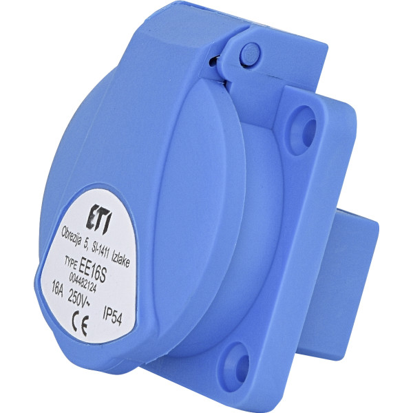 Встраиваемый силовой разъем ETI 004482124 EE-16S IP54 (16A 250V Schuko)