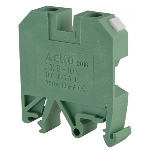 Клеммник Аско-Укрем JXB 10/35 зеленый (A0130010016) - фото №2