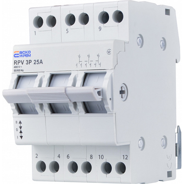 Выключатель-разъединитель Аско-Укрем (І-0-ІІ) RPV 3P 25A (A0010220008) - фото №2
